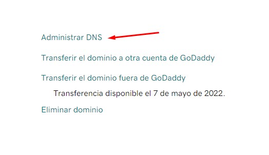 Administrar los servidores DNS