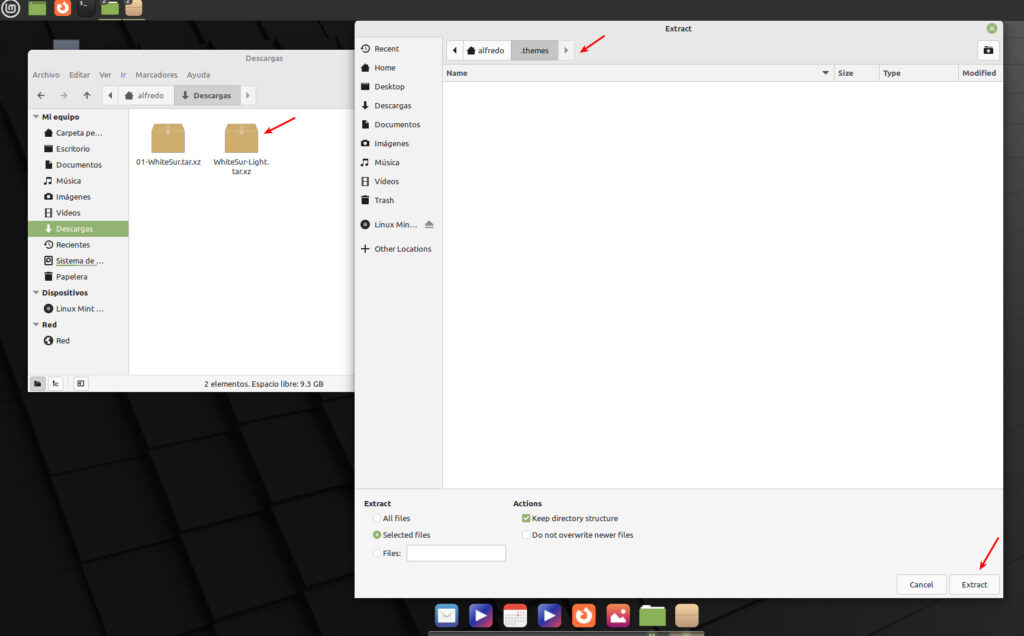 Linux Mint personalizar como Mac OS