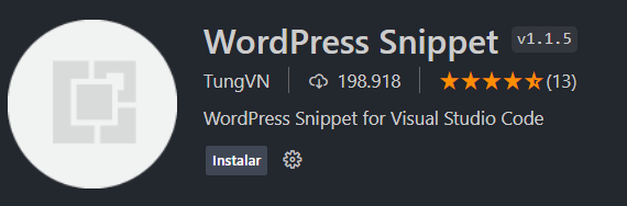 WordPress Snippets es otra extensión para WP